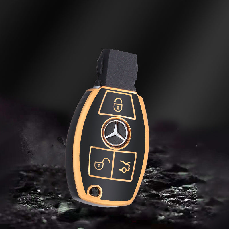 メルセデス・ベンツ Aクラス、Cクラス、Eクラス、Sクラス、Gクラスおよび GLA、CLA、GLK、GLC、CLS、W204、W463、W176、W251、W205(AMG)用キーケース