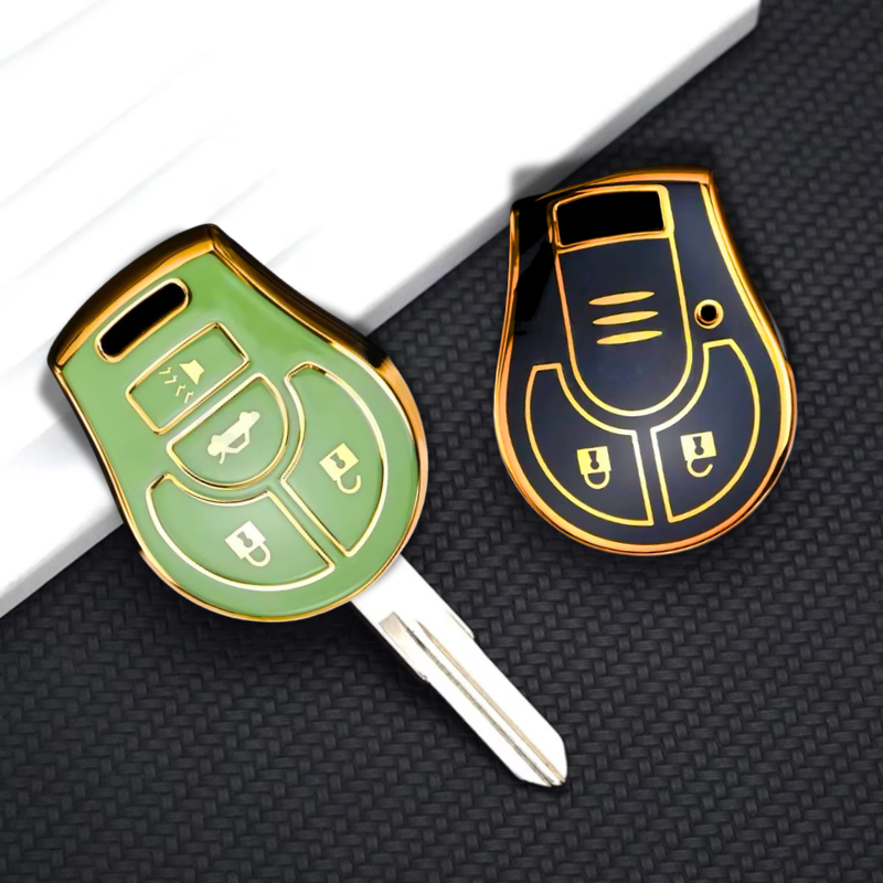 日産 ジューク、マイクラ、キャシュカイ、マーチ、ローグ、マキシマ、テラノ、キューブ、パスファインダー、アルティマ、セントラ、ティーダ用キーケース(3ボタン)