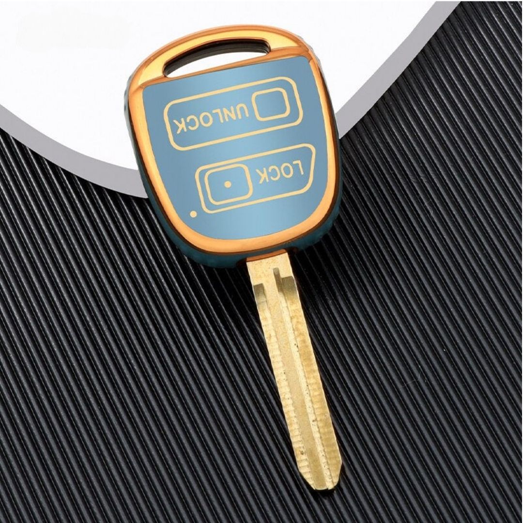 トヨタ(Toyota)ランドクルーザー、ヤリス、カムリ、ラブ4、カローラ、プラド、タラゴ、アベンシス(2ボタン)用ケース
