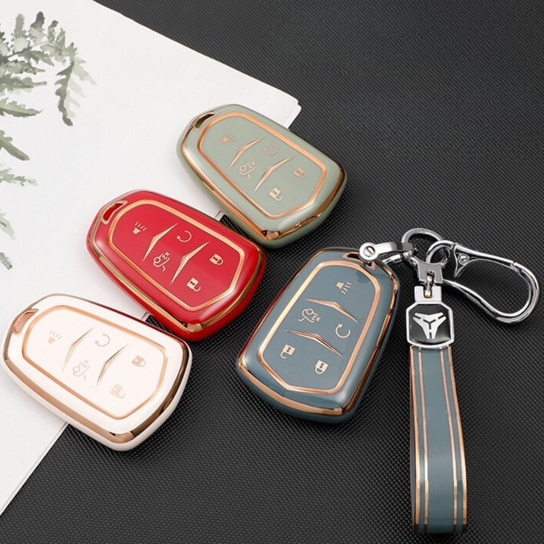 キャデラック ATS、CT6、CTS、DTS、XT5、エスカレード、ESV、SRX、STS、XTS、ELR(2014年式)用キーケース