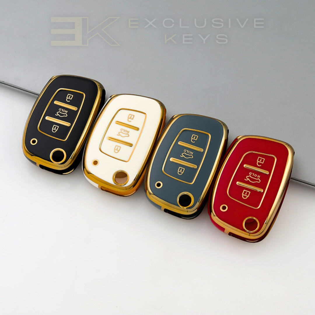 ヒュンダイ キー カバー – 3ボタン(トランク長押し・中央ボタン