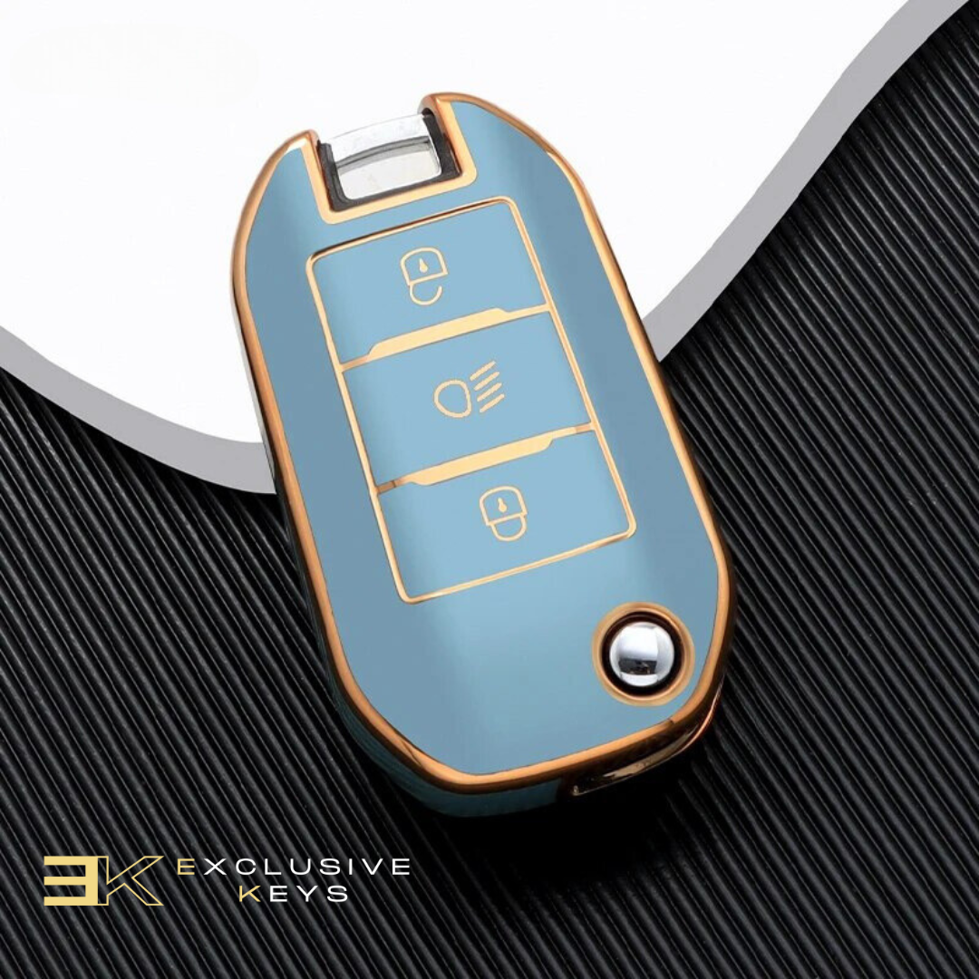 シトロエン C4、C3、C6、カクタス、C8用(ライトボタン付きケース)