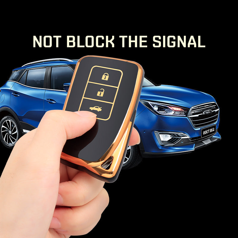 レクサス NX、GS、RX、IS、ES、GX、LX、RC、200、250、350、LS、450h、300h用(3ボタン付きケース)