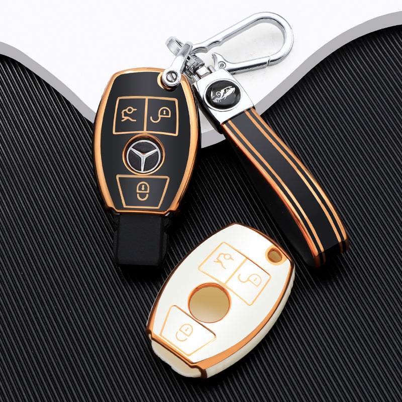 メルセデス・ベンツ Aクラス、Cクラス、Eクラス、Sクラス、Gクラスおよび GLA、CLA、GLK、GLC、CLS、W204、W463、W176、W251、W205(AMG)用キーケース
