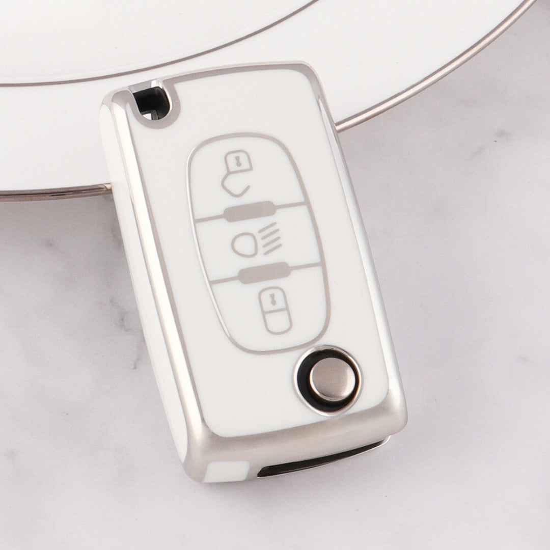 シトロエン クサラ、ピカソ、C3、C4、C5、C6、C8 用(ライトボタン対応)キーケース