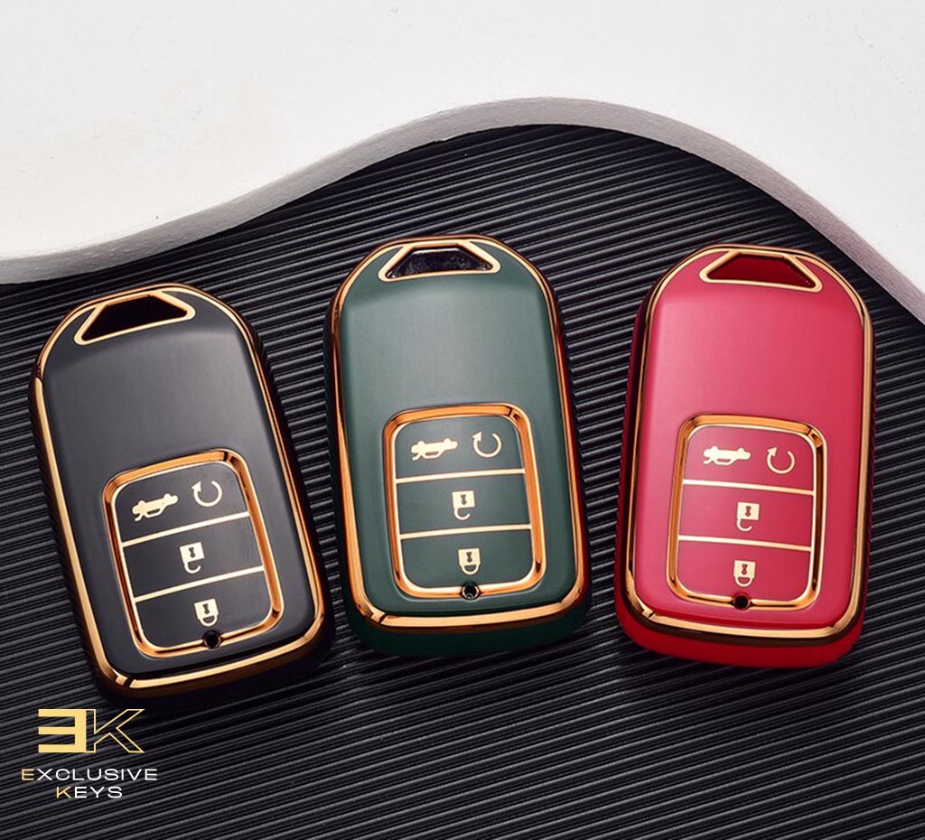 ホンダ CRV、CR-V、フィット、シビック、アコード、HR-V、HRV、シティ、オデッセイ、XR-V 用キーケース