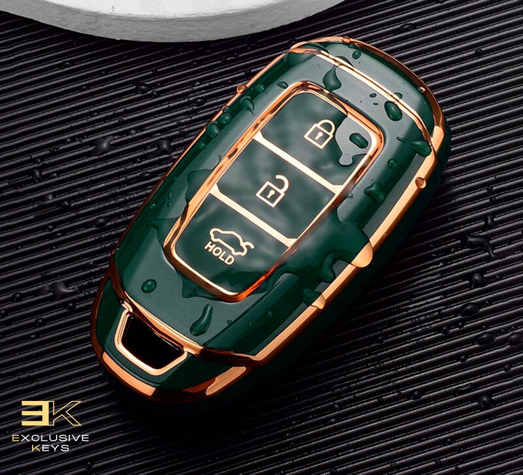 ヒュンダイ i30、ix25、エラントラ、コナ、ソラリス、アゼラ、グレンジャー、アクセント、サンタフェ、パリセード用キーケース