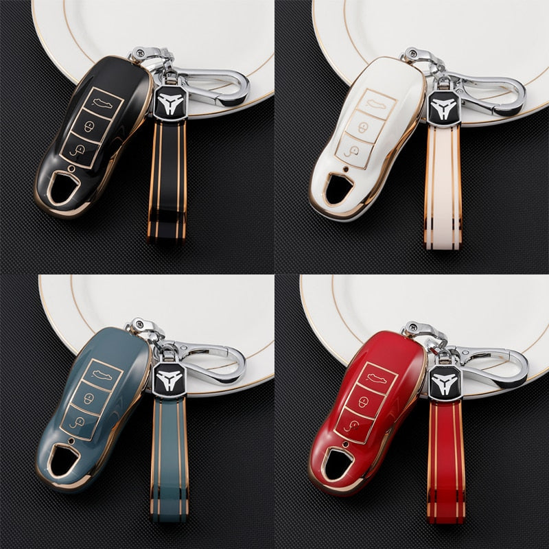 ポルシェ カイエン、958、911、レピン、996、マカン、ボクスター、パナメーラ、997、944、924、718、971、9YA 用キーケース
