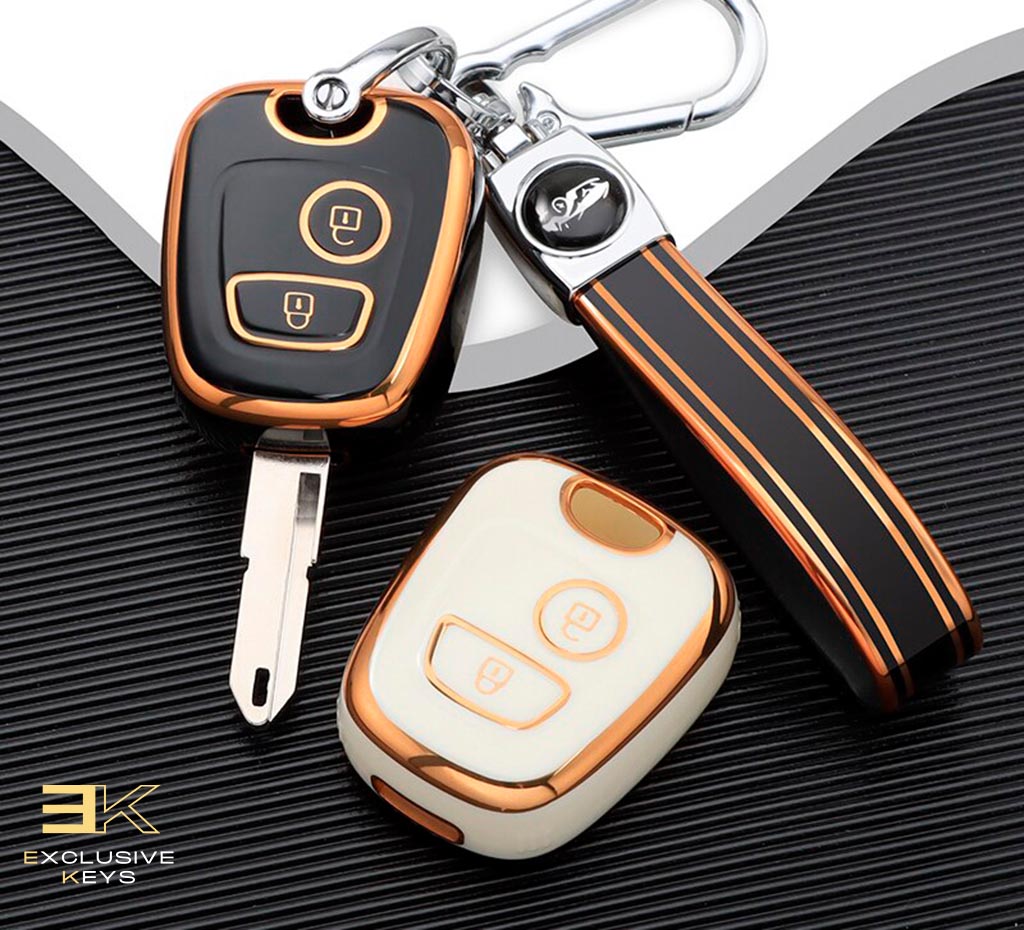 プジョー 106、107、206、207、306、307、406、407 用キーケース(2ボタン)