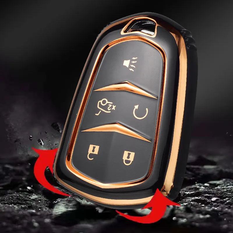 キャデラック ATS、CT6、CTS、DTS、XT5、エスカレード、ESV、SRX、STS、XTS、ELR(2014年式)用キーケース