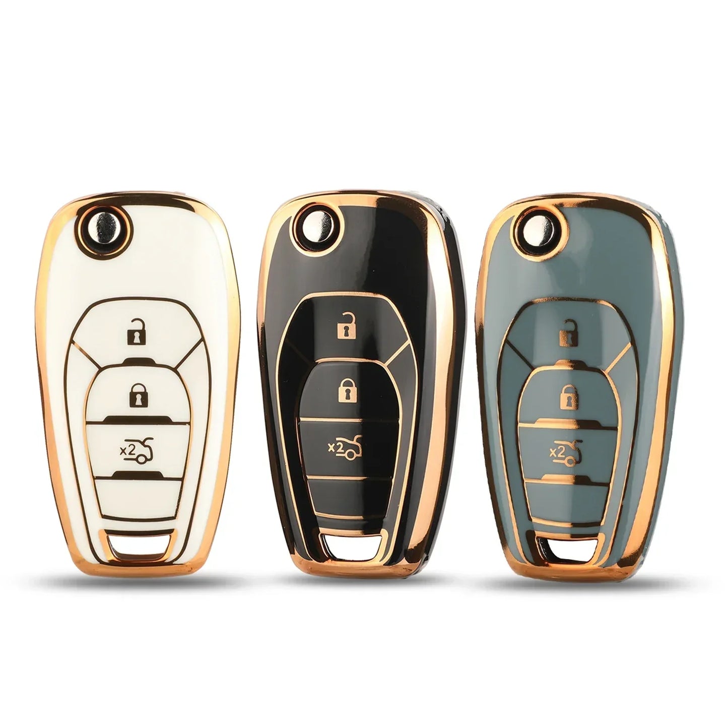 シボレー クルーズ Avo オート スマート交換用 フリップキーケース(3ボタン)