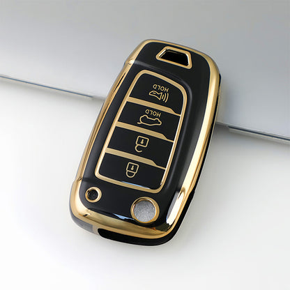 ヒュンダイ Kona、Elantra、Solaris、i30、i35、i40、ix35、Sonata、Santa Fe、Verna、Tucson、Celesta、Accent、Creta 対応 キーケース（Copia）