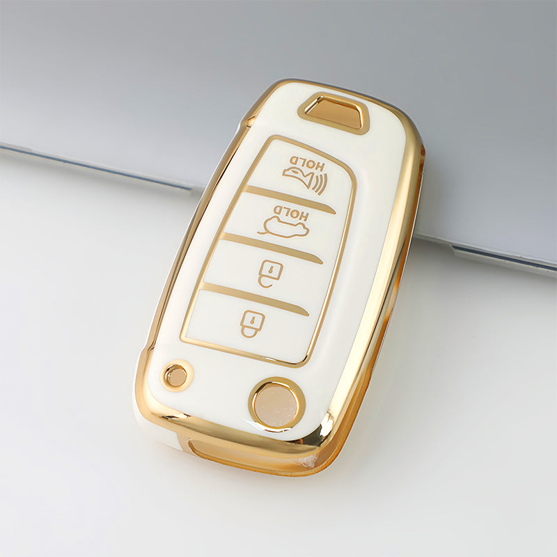 ヒュンダイ Kona、Elantra、Solaris、i30、i35、i40、ix35、Sonata、Santa Fe、Verna、Tucson、Celesta、Accent、Creta 対応 キーケース（Copia）