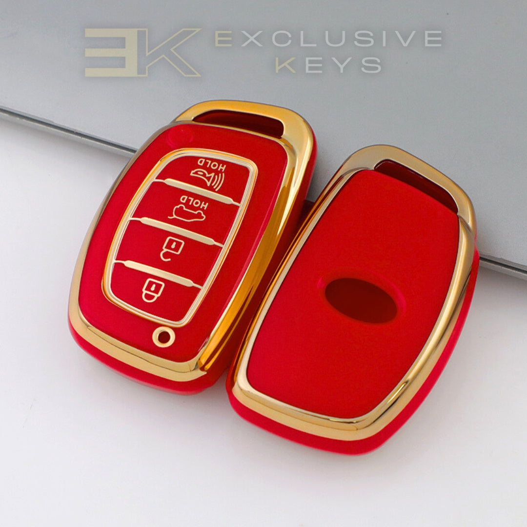 ヒュンダイ スマートキー カバー – 4ボタン（トランク＋アラーム）