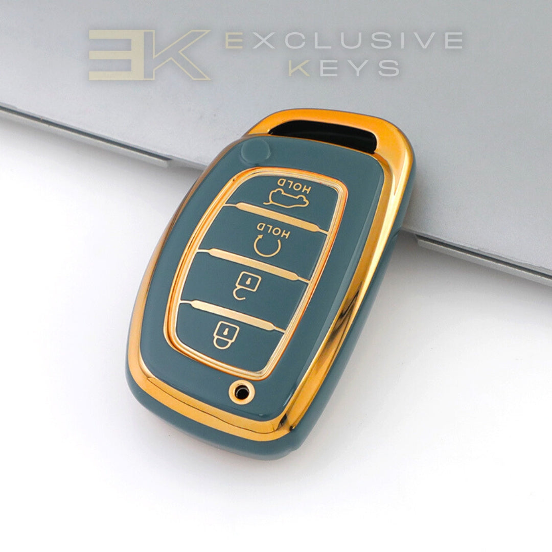 ヒュンダイ スマートキー カバー – 4ボタン（リモートスタート＋トランク）