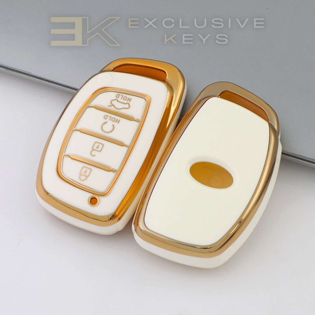 ヒュンダイ スマートキー カバー – 4ボタン（リモートスタート＋トランク）