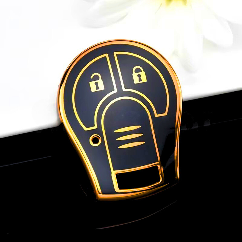 日産 Juke、Micra、Qashqai、March、Rogue、Maxima、Terrano、Cube、Pathfinder、Altima、Sentra、Tiida 対応 キーケース（3ボタン）