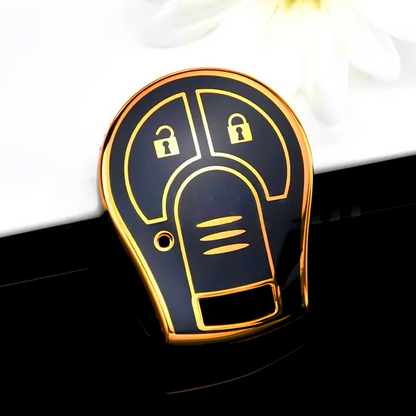 日産 Juke、Micra、Qashqai、March、Rogue、Maxima、Terrano、Cube、Pathfinder、Altima、Sentra、Tiida 対応 キーケース（3ボタン）