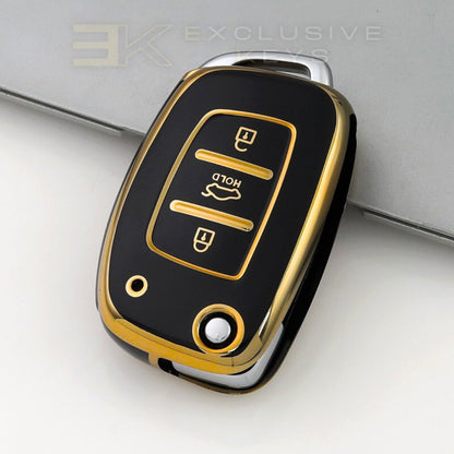 ヒュンダイ キー カバー – 3ボタン（トランク長押し・中央ボタン