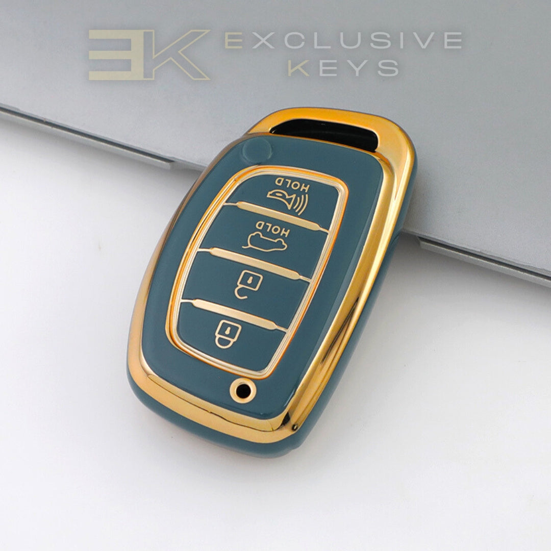 ヒュンダイ スマートキー カバー – 4ボタン（トランク＋アラーム）