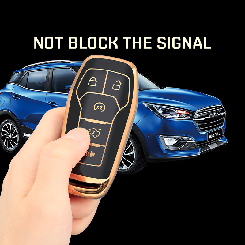 フォード Fusion、Mondeo、Mustang、F-150、Explorer、Edge 対応 キーケース