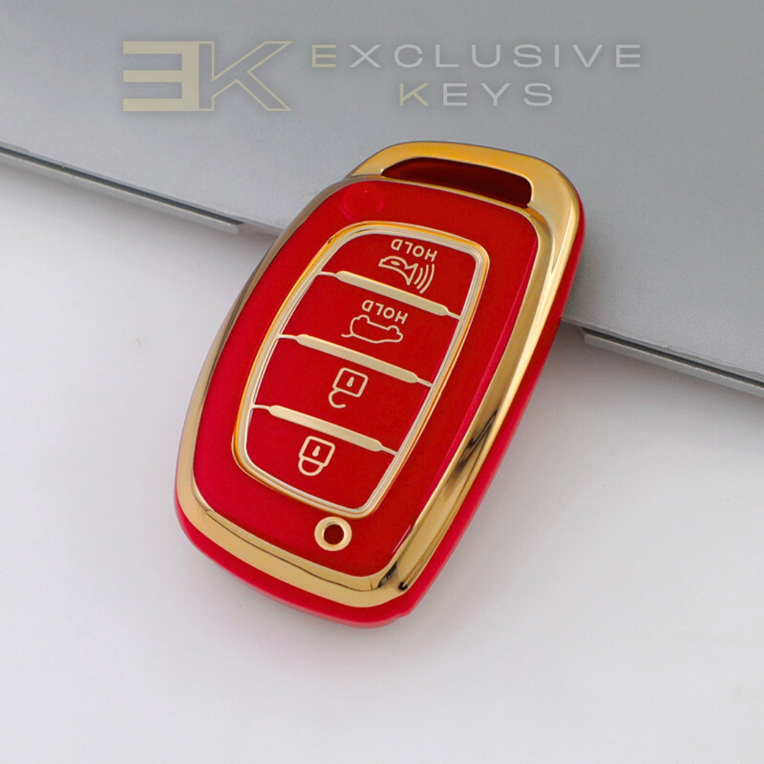ヒュンダイ スマートキー カバー – 4ボタン（トランク＋アラーム）