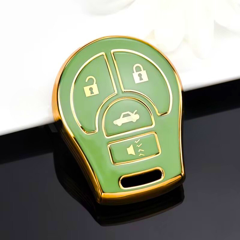 日産 ジューク、マイクラ、キャシュカイ、マーチ、ローグ、マキシマ、テラノ、キューブ、パスファインダー、アルティマ、セントラ、ティーダ 用ケース（4ボタン）