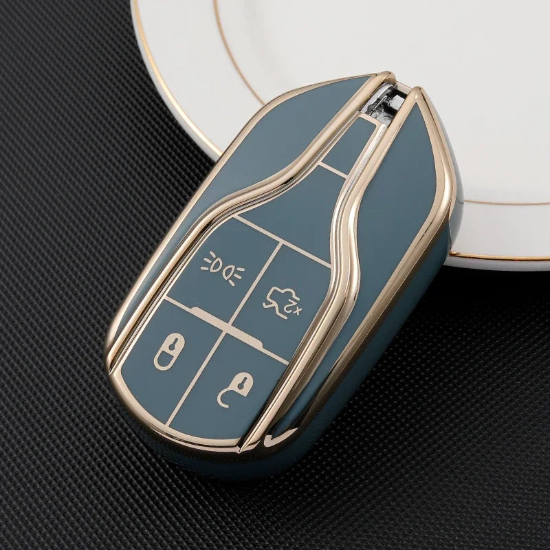 マセラティ レヴァンテ ギブリ クアトロポルテ GT グラントゥーリズモ グランカブリオ用キーケース TPUカバー シェルフォブプロテクターアクセサリー