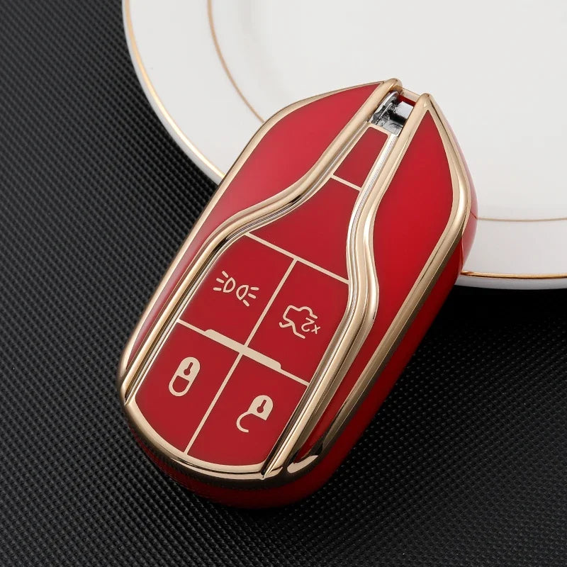 マセラティ レヴァンテ ギブリ クアトロポルテ GT グラントゥーリズモ グランカブリオ用キーケース TPUカバー シェルフォブプロテクターアクセサリー